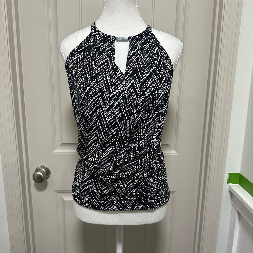 White House Black Market Zigzag Halter Top